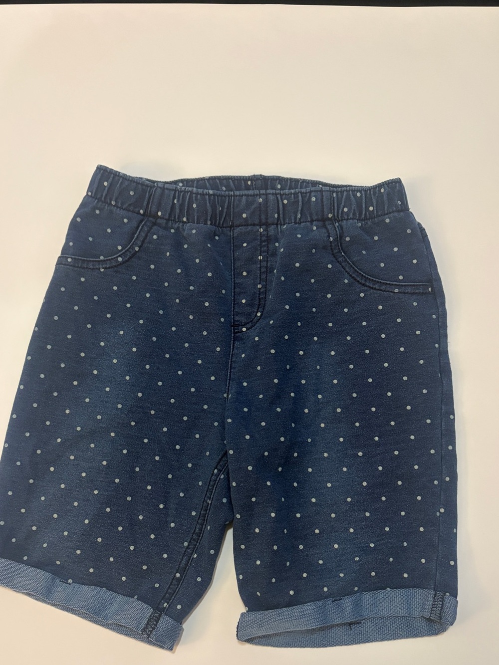 Polkadot jean shorts